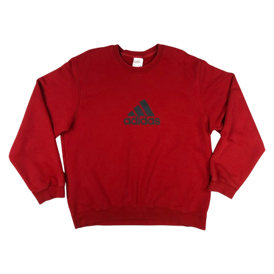 Vintage 00s Adidas Red Logo Print Sweatshirt XXL