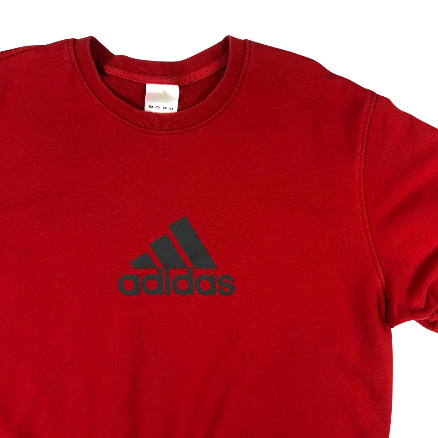 Vintage 00s Adidas Red Logo Print Sweatshirt XXL