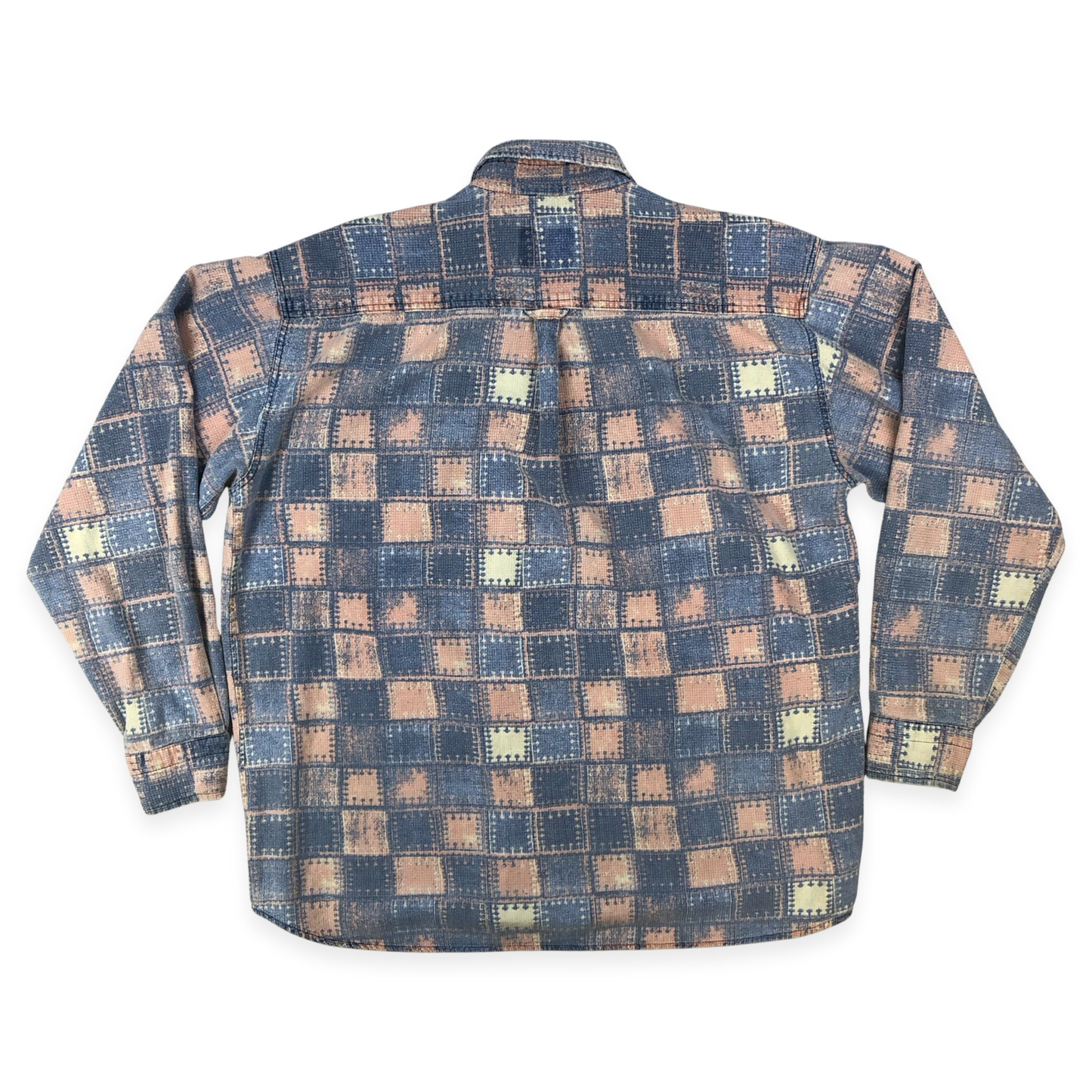 Vintage 90s Textured Flannel Shirt XL XXL