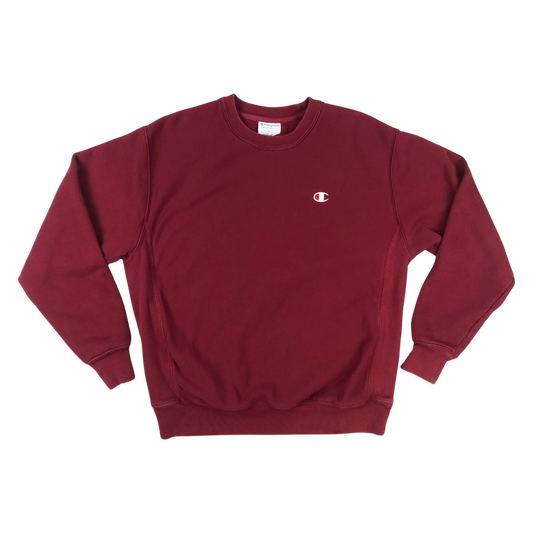 Vintage Champion Reverse Weave Cotton Red Sweatshirt XL
