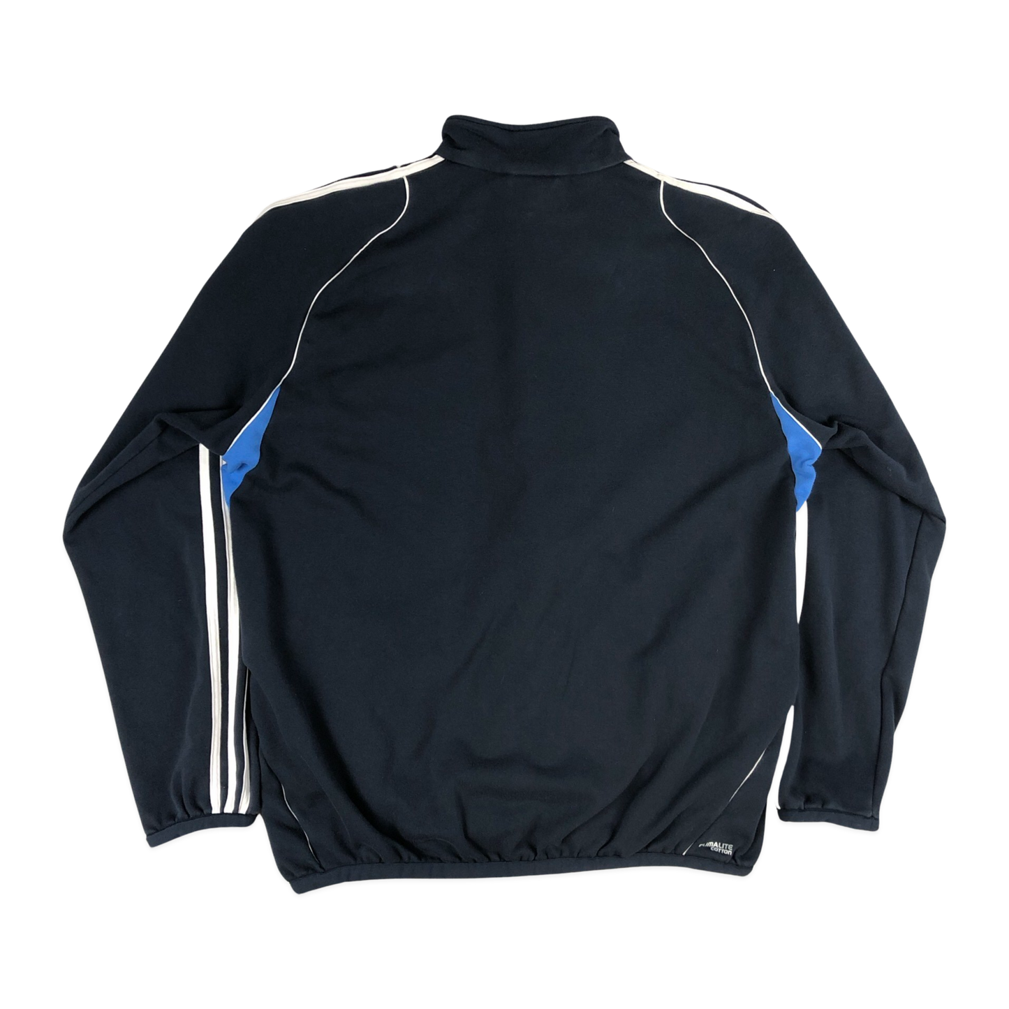 Vintage Adidas Black and Blue Track Jacket 3XL