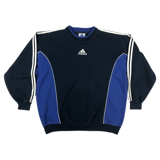 Vintage 90s Adidas Navy Sweatshirt L