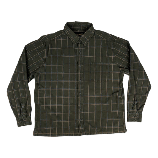 Vintage Wrangler Green Plaid Shirt XL