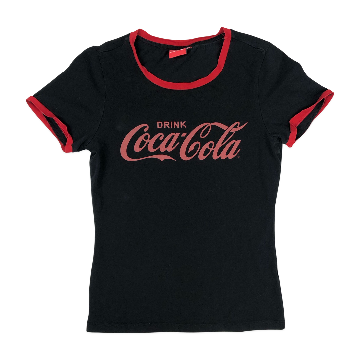 Coca Cola Black and Red Ringer Baby Tee 4