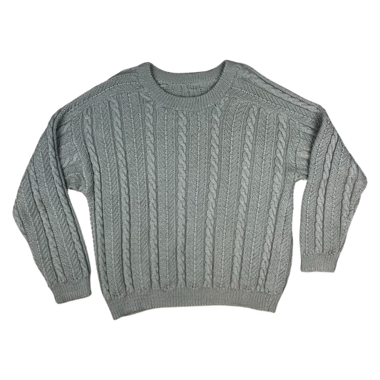 Vintage Grey Cable Knit Jumper XL