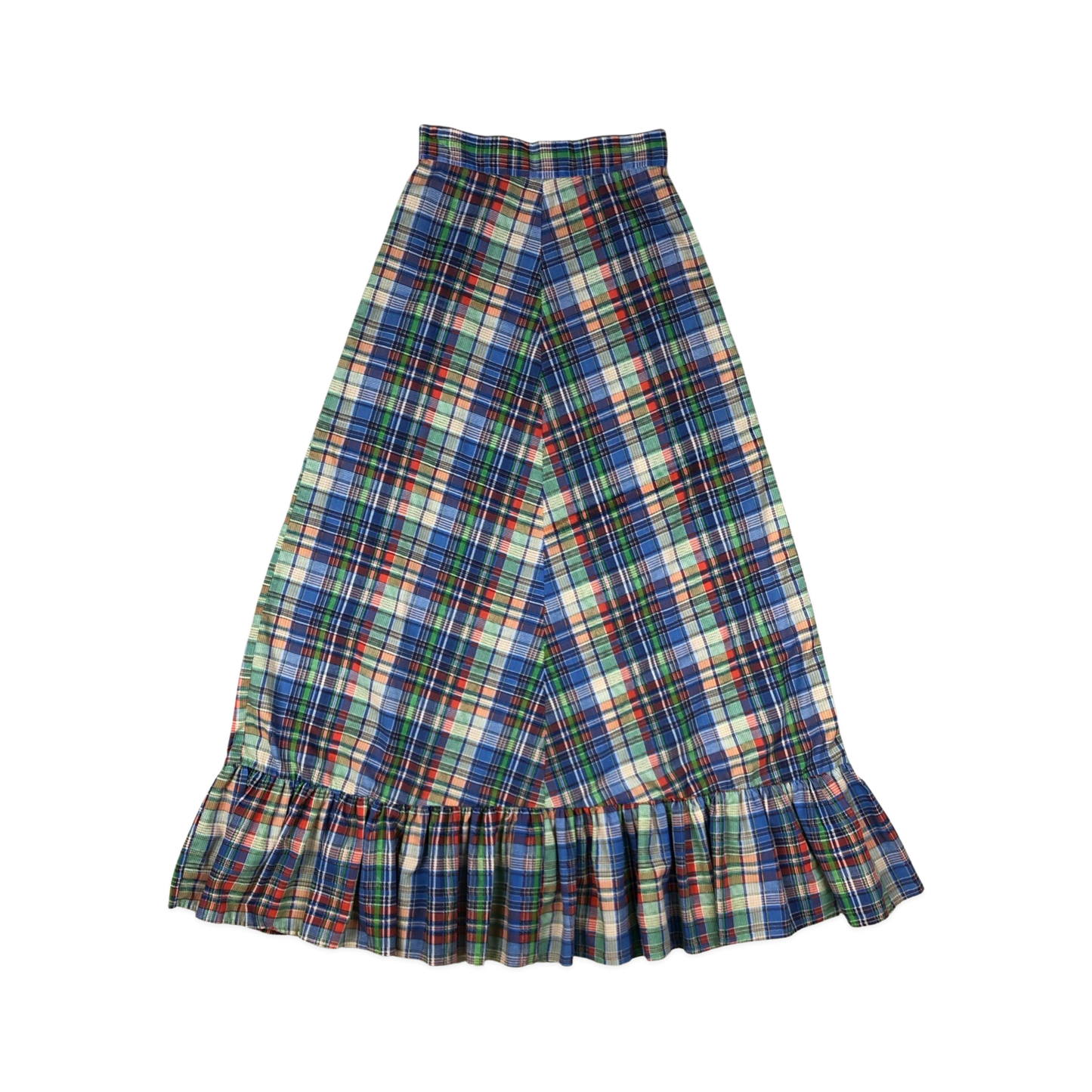 Vintage 70s Plaid A-line Skirt 8