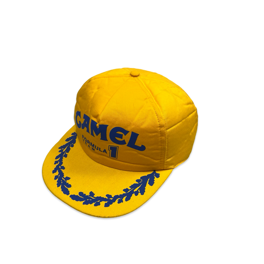 Vintage F1 Camel Cigarettes Yellow Trucker Cap