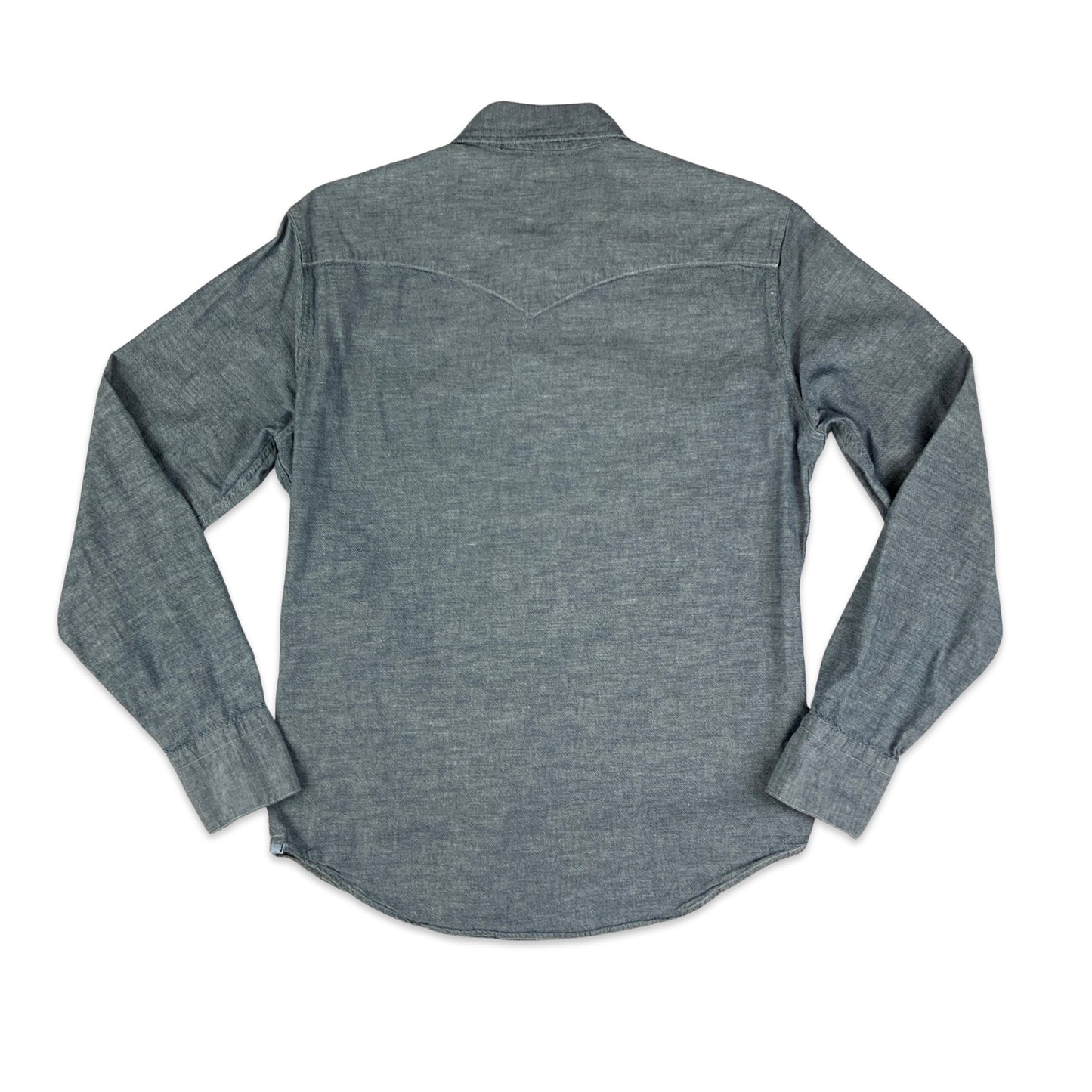 Levi's Grey Chambray Western Style Shirt XS S