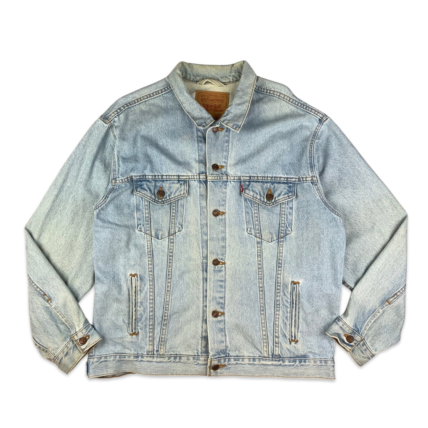 Vintage 90s Levi's Light Blue Denim Jacket XXL 3XL