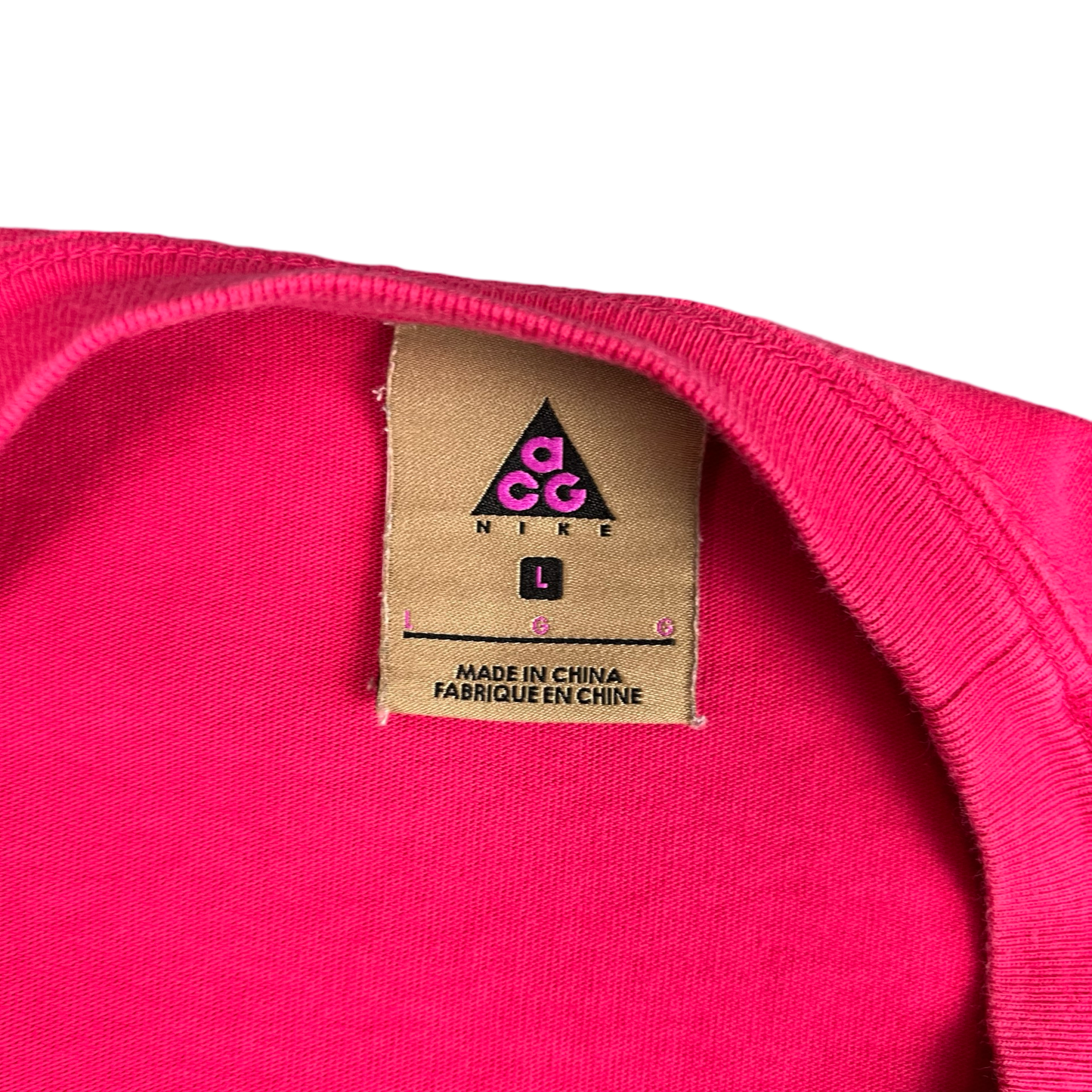 Nike ACG Pink Long Sleeve Tee XL