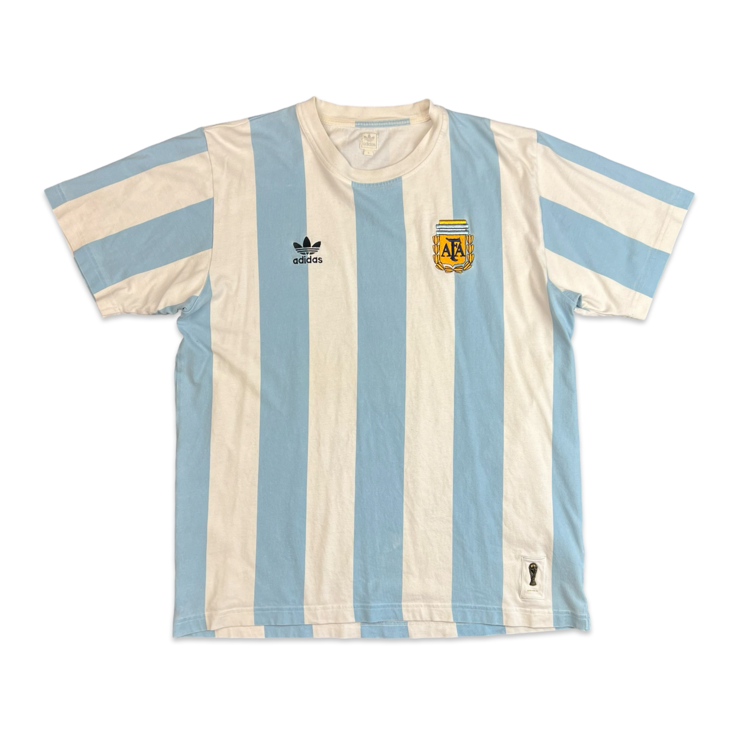 00's Adidas Argentina Football Team T-shirt L