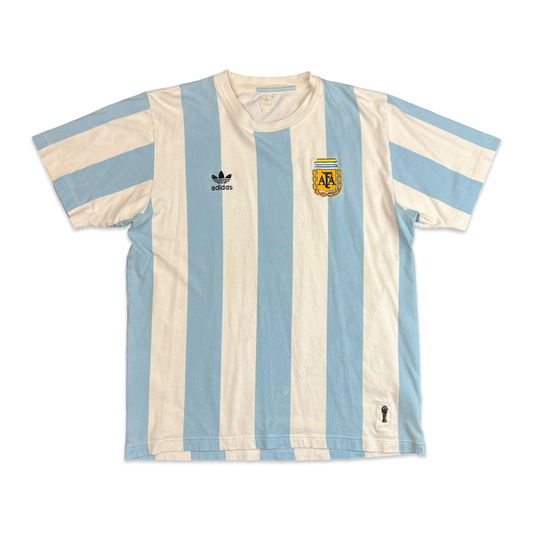 00's Adidas Argentina Football Team T-shirt L