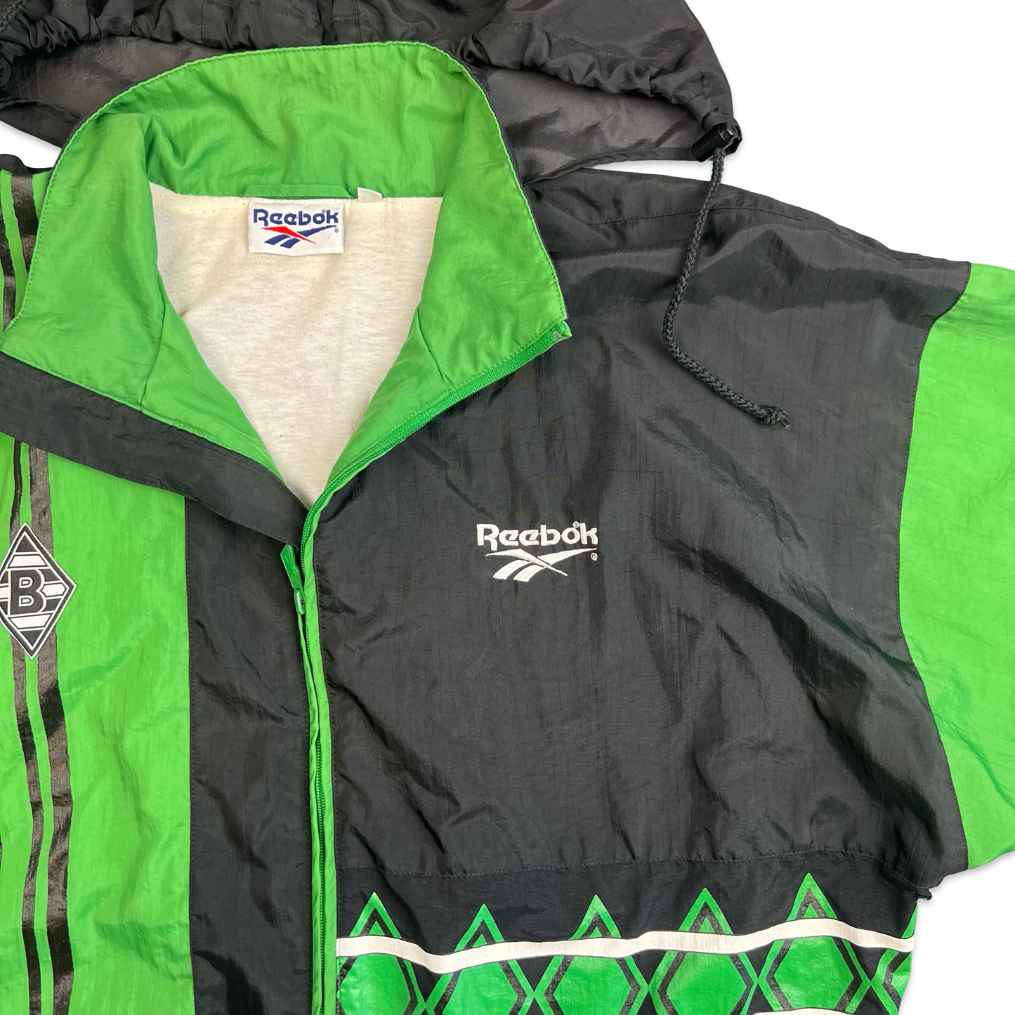 Reebok RARE Borussia Monchengladbach Green & Black Windbreaker Jacket 3XL