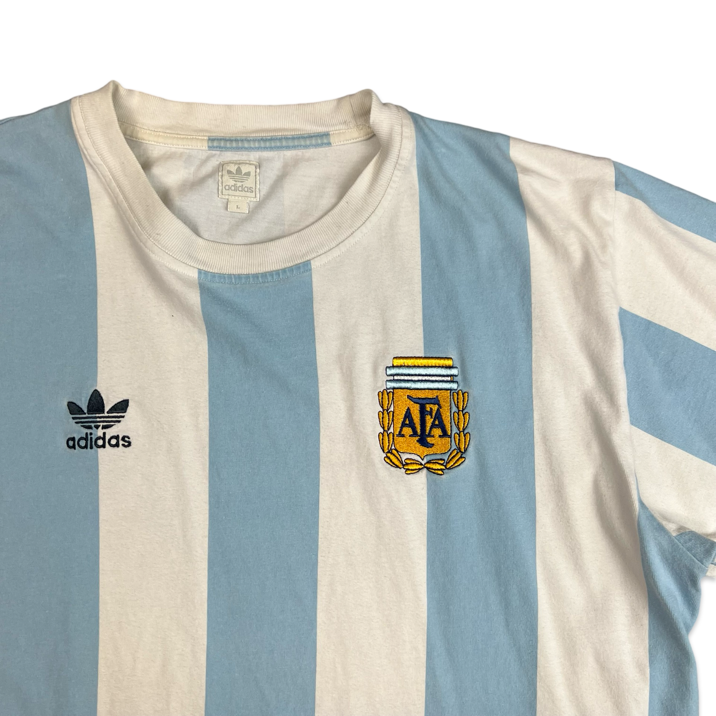 00's Adidas Argentina Football Team T-shirt L