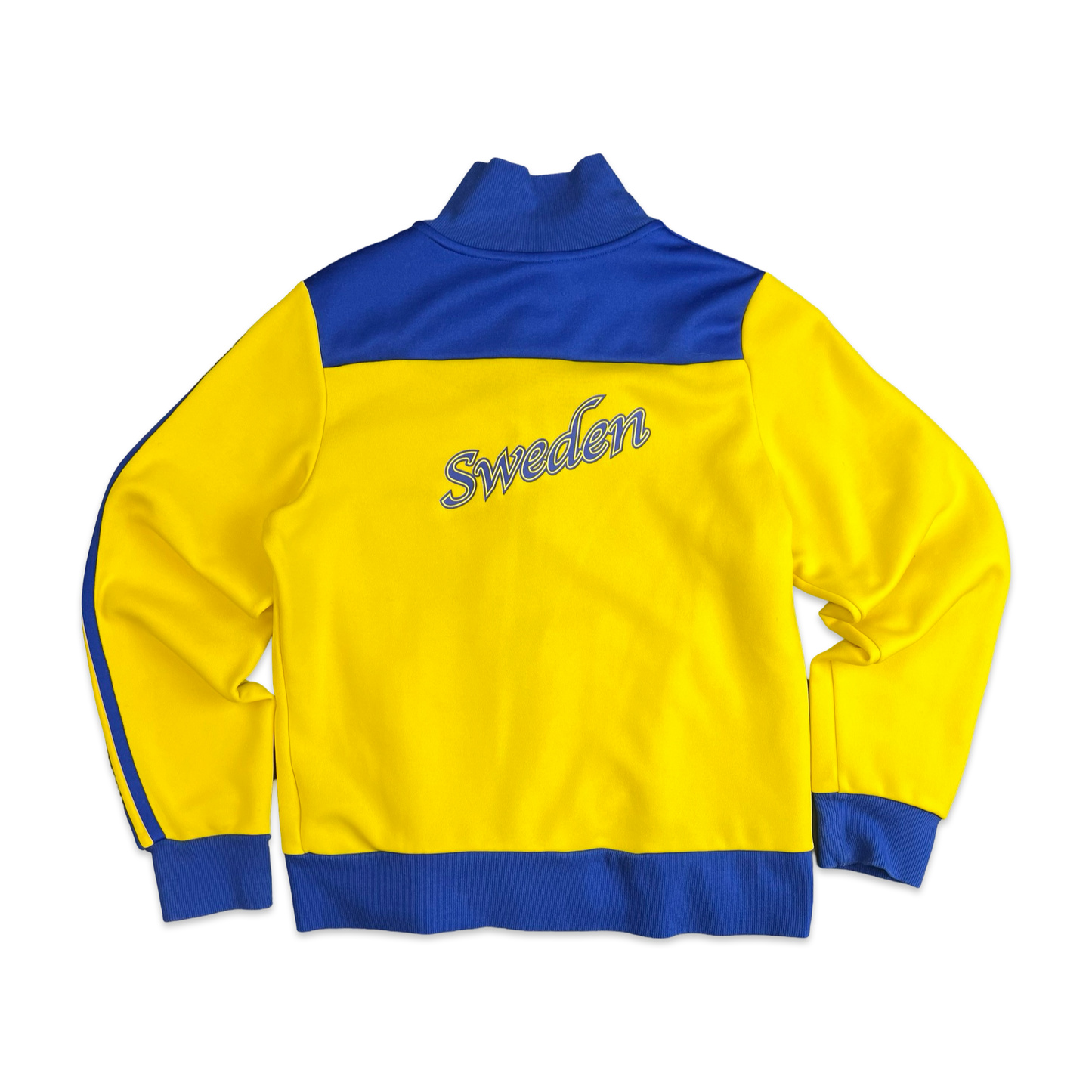 00's Adidas RARE Sweden Yellow & Blue Football Track Jacket 16