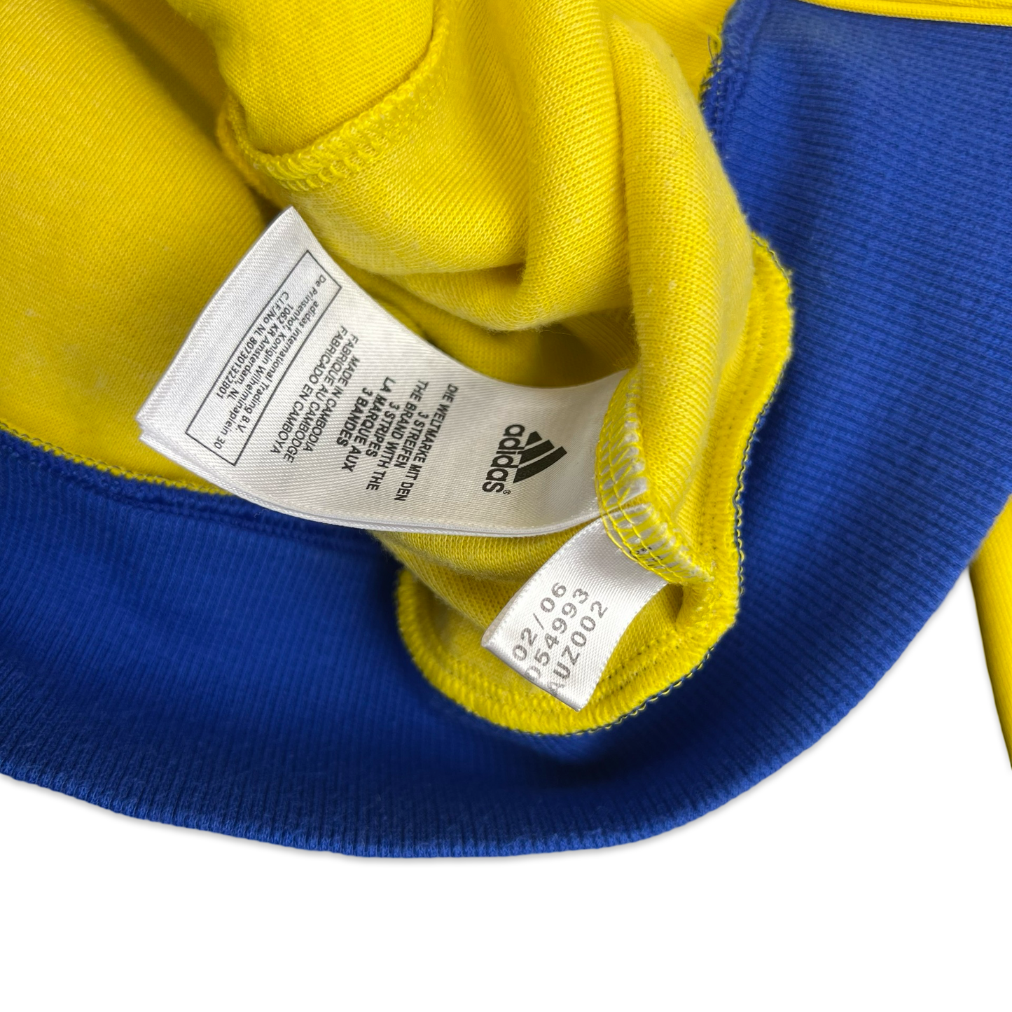 00's Adidas RARE Sweden Yellow & Blue Football Track Jacket 16