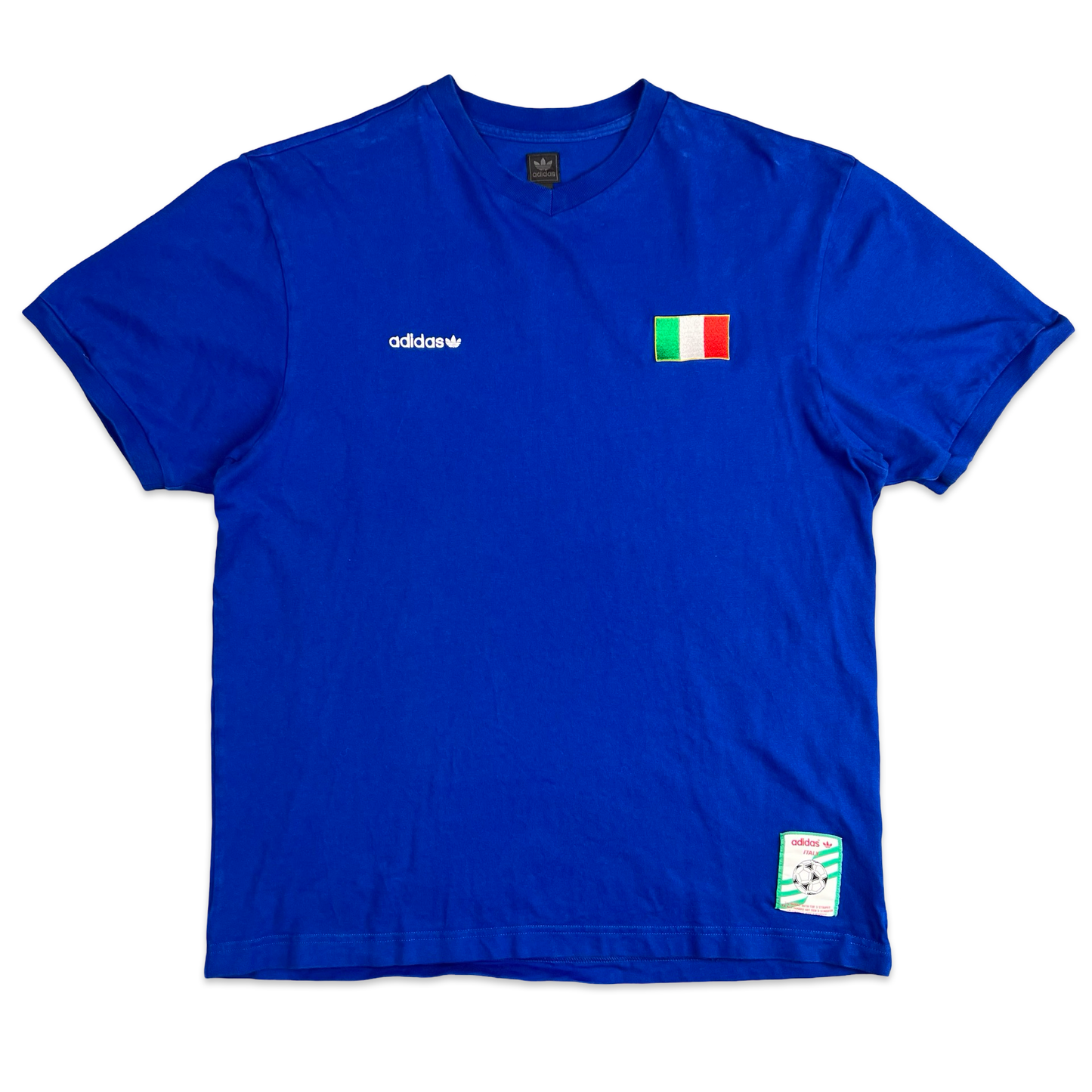 00's Adidas "ITALIA" Football Tee M