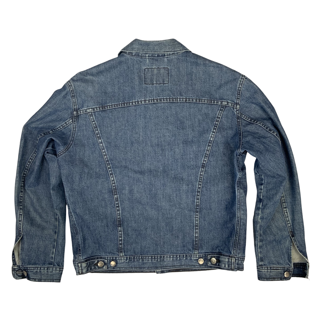 Vintage 90s Pierre Cardin Denim Jacket Mid Blue L