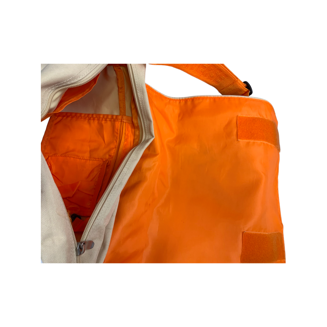 Vintage Cream Orange Converse All Stars Messenger Bag