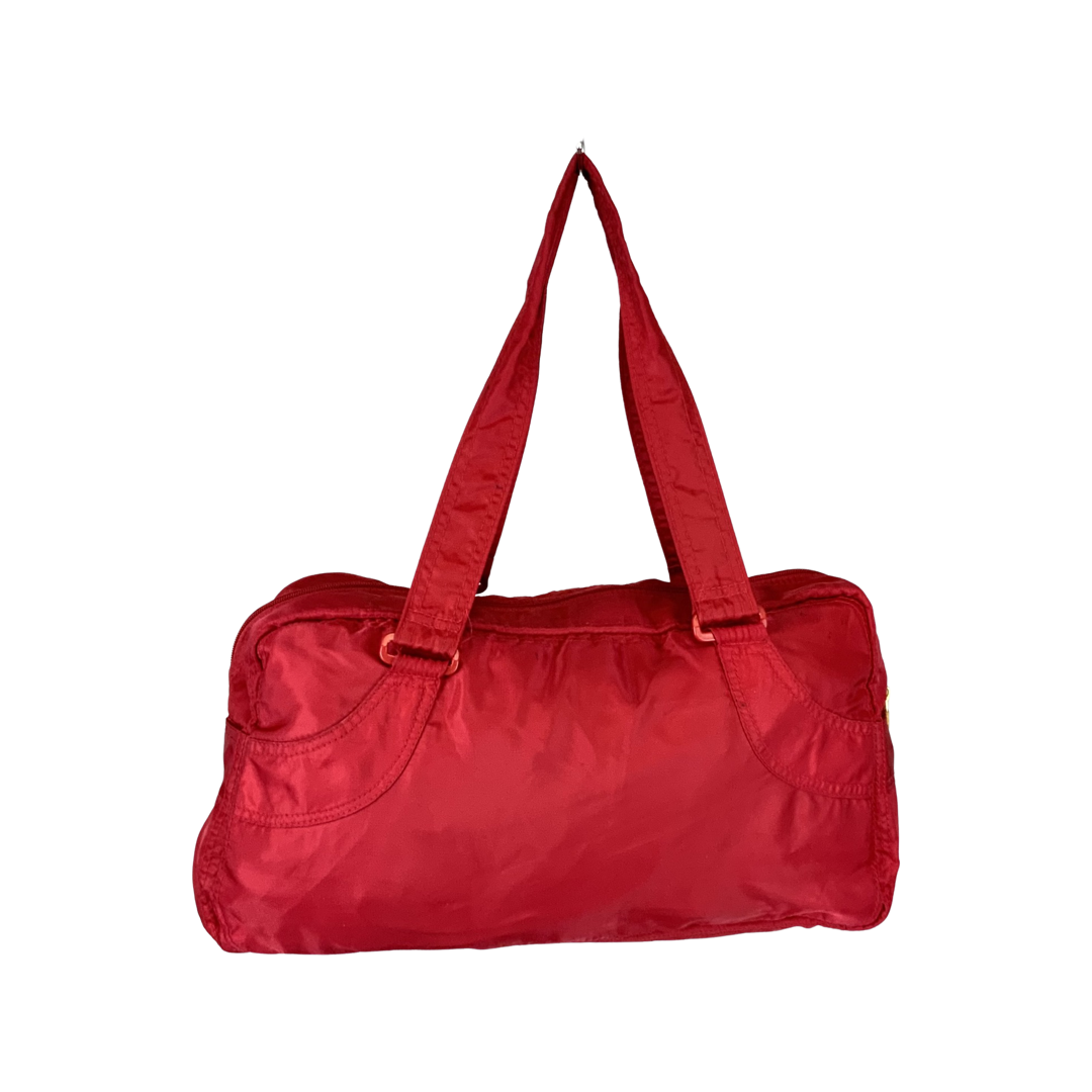 Vintage Red Puma Soft Handbag