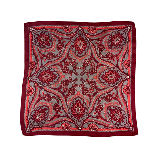 Vintage Red Paisley Scarf
