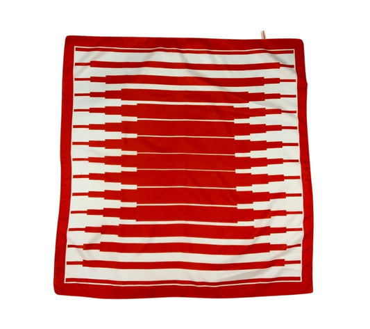 Vintage Red and White Scarf