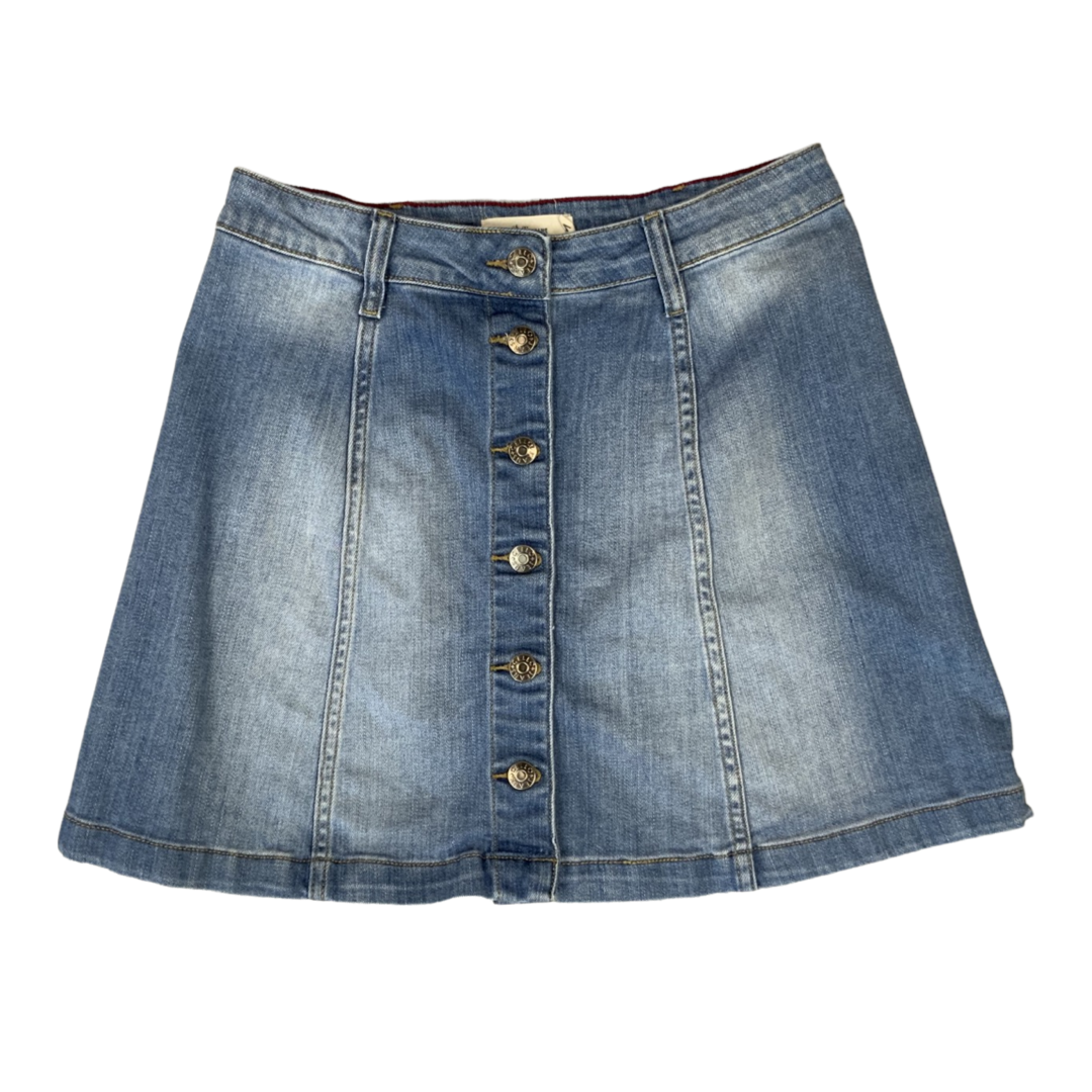 Vintage Y2K Button Down Denim Mini Skirt 12