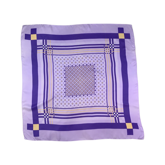 Vintage Purple Geometric Pattern Scarf