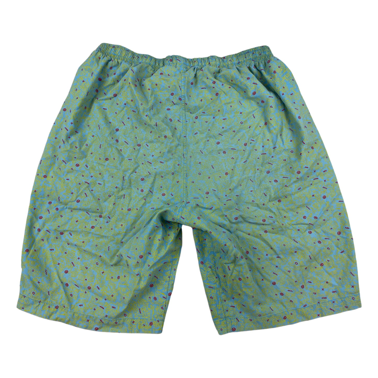 Vintage Uniqlo / Keith Haring SPRZ NY Printed Pattern Swim Trunks M/L