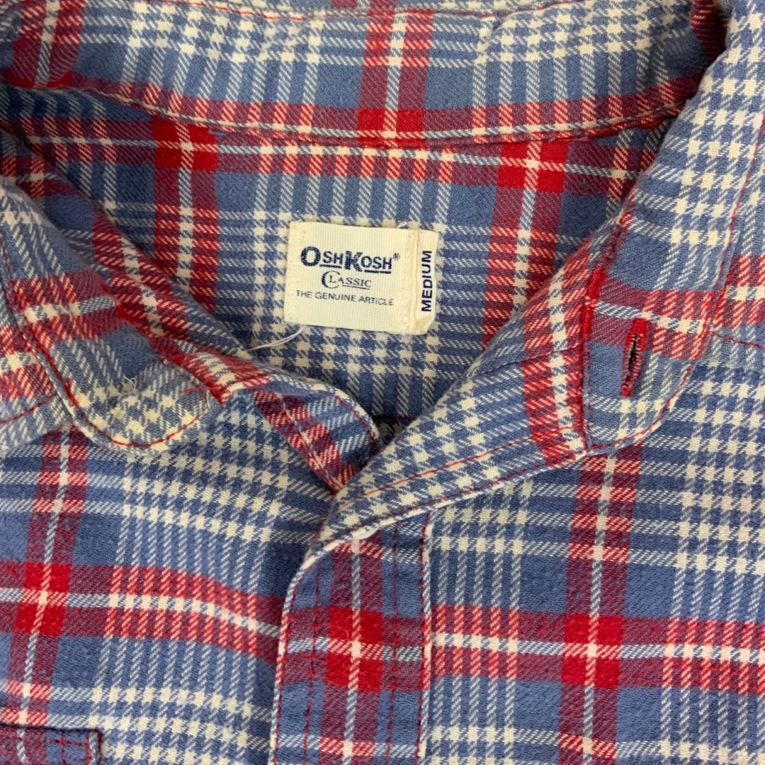 Vintage USA Imported OshKosh Plaid Flannel Shirt M