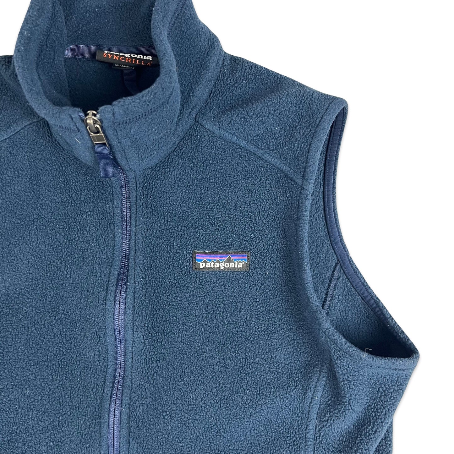 Vintage Patagonia Synchilla Fleece Gilet Blue S M