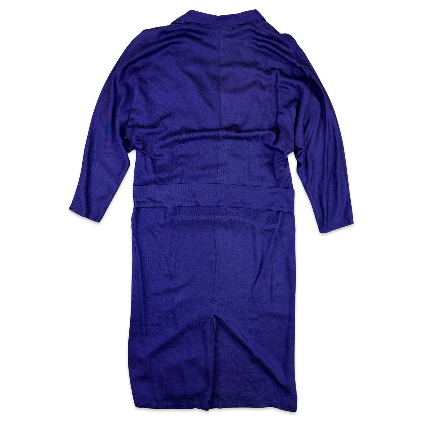 80s Vintage Purple Blazer Style Dress 12