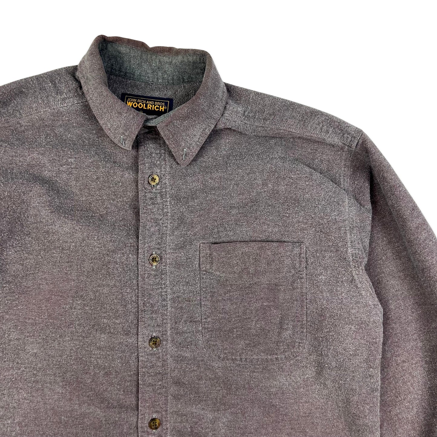 Woolrich Heavyweight Shirt Grey Purple M L