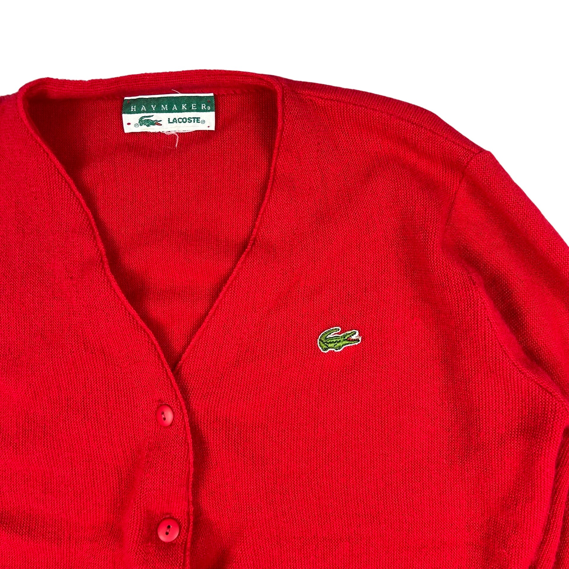 Lacoste red cardigan best sale