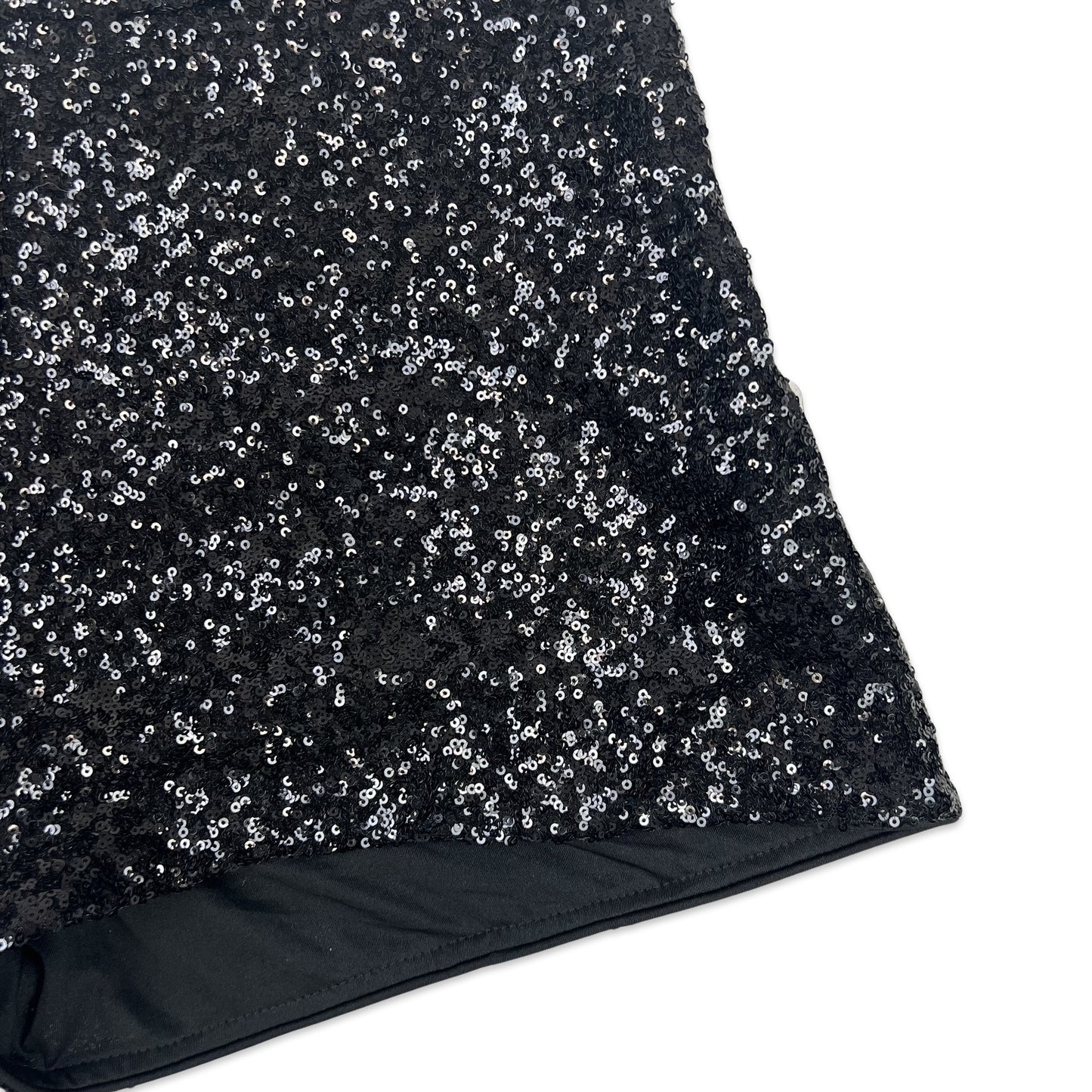 Vintage Sequin Micro Shorts Black 12