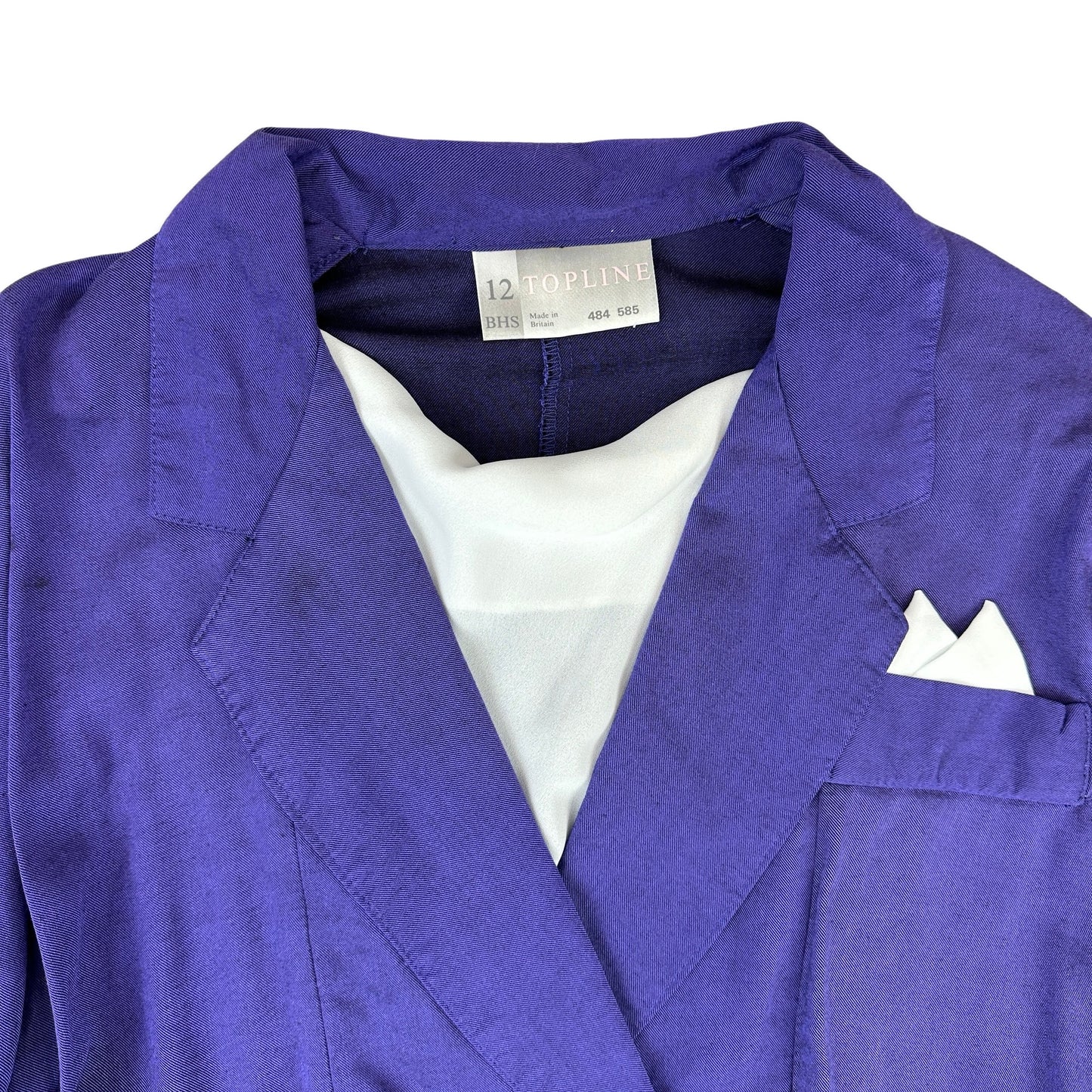 80s Vintage Purple Blazer Style Dress 12