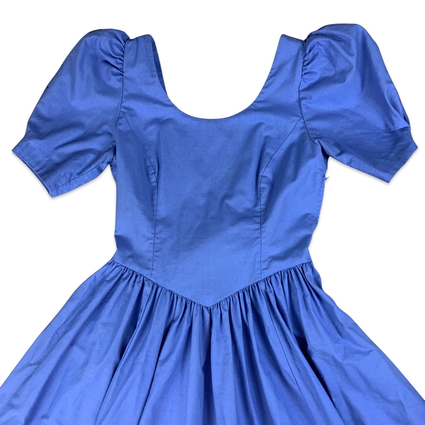 Vintage 80s Laura Ashley Blue Bouffant Party Dress 8 10