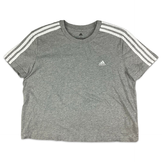 Adidas Grey & White Tee 14 16