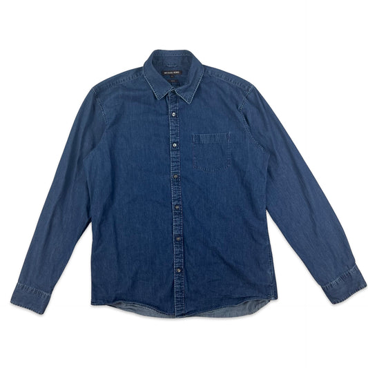 00s Vintage Michael Kors Denim Shirt Blue M L