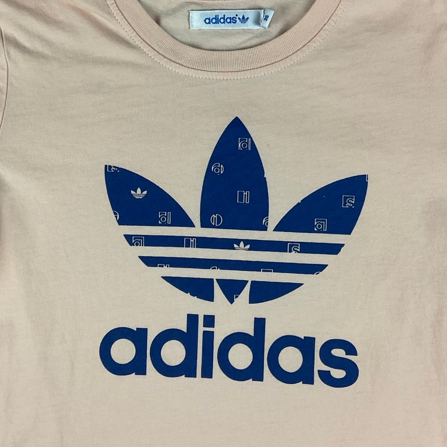 Adidas Pink Trefoil Logo Print Tee 4