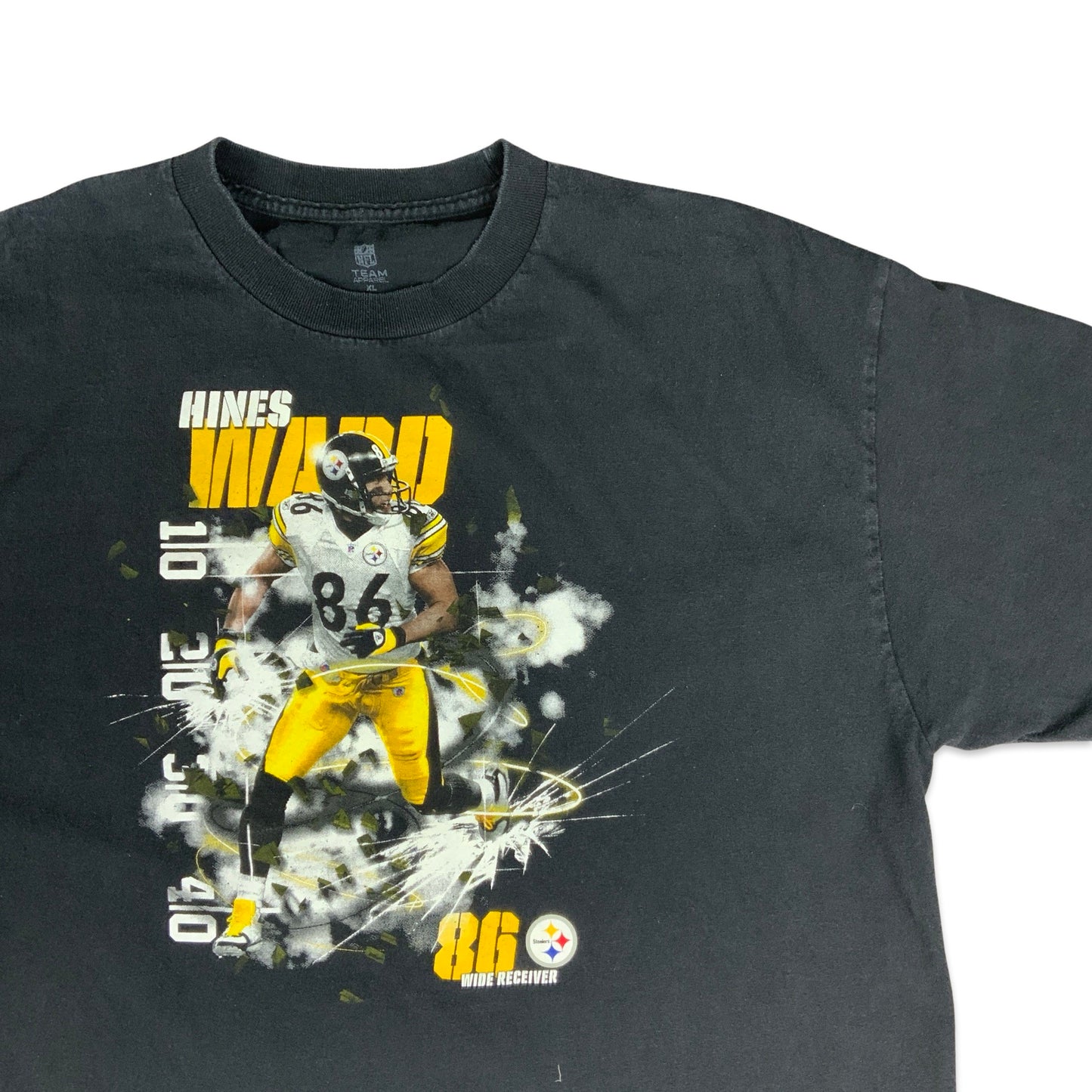 Pittsburgh Steelers Hines Ward Black Tee M L