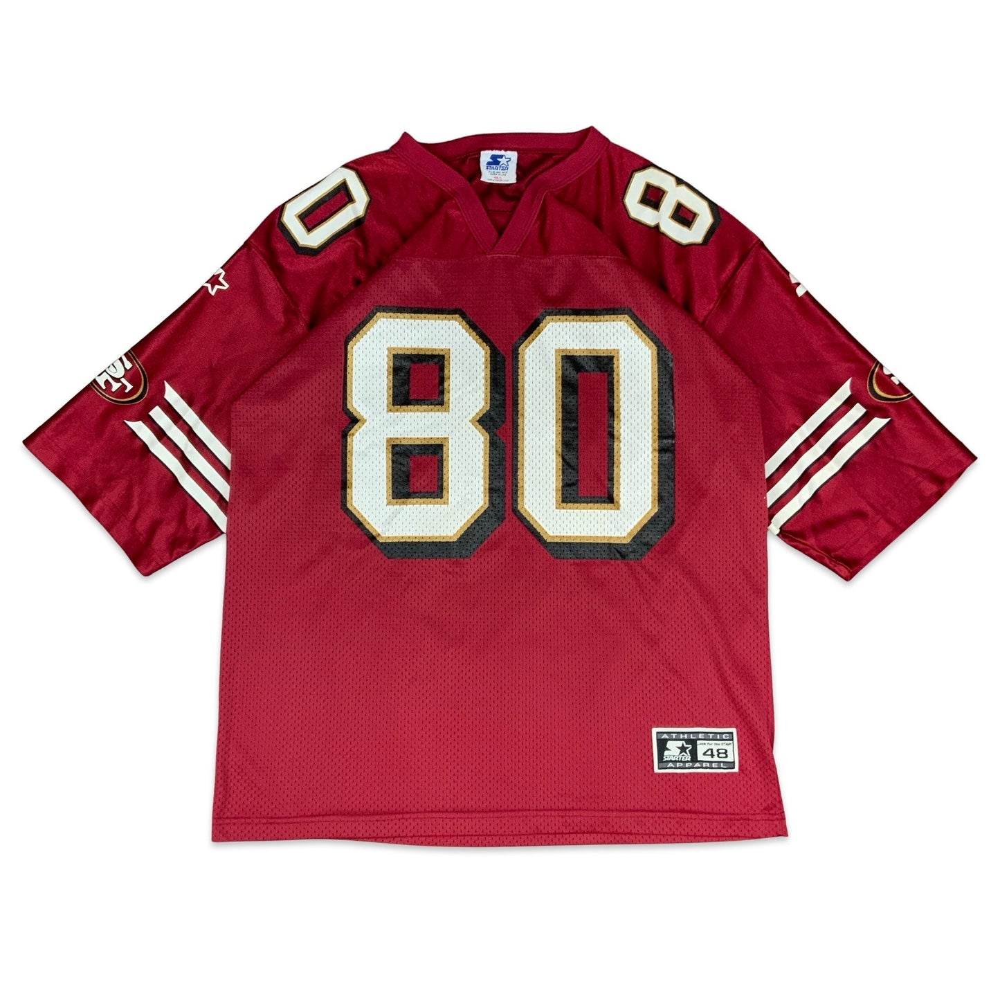 Vintage 90s San Francisco 49ers Jerry Rice Red Jersey M L