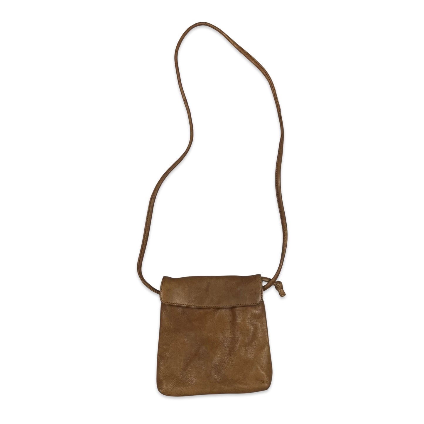 Vintage Small Crossbody Brown Leather Handbag