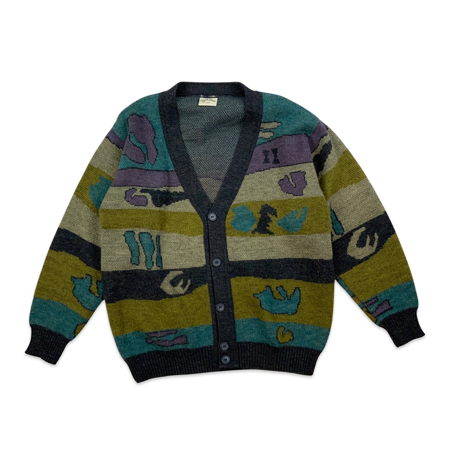 Vintage 80s Men's Novelty Cardigan M L