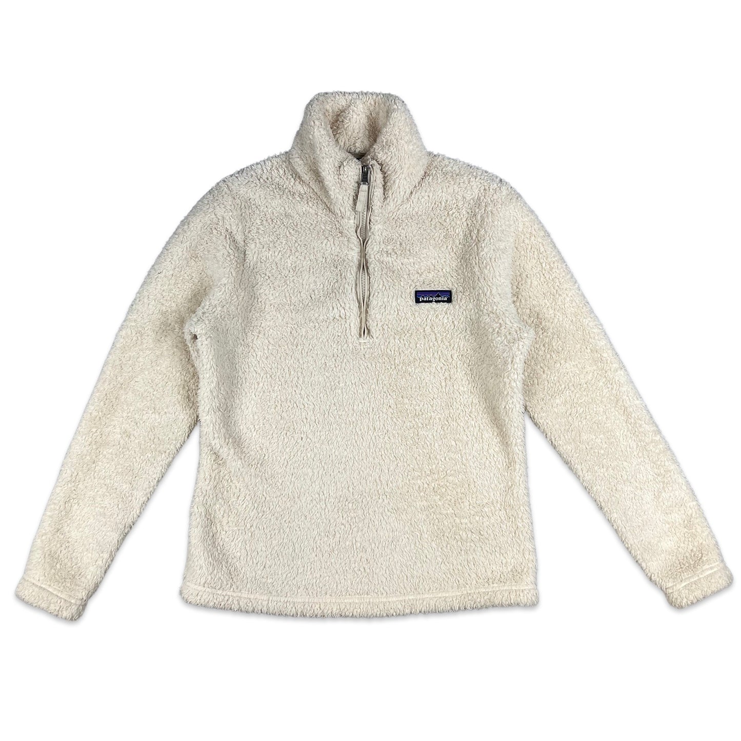 Vintage Patagonia Quarter Zip Teddy Fleece Cream 8 10 12