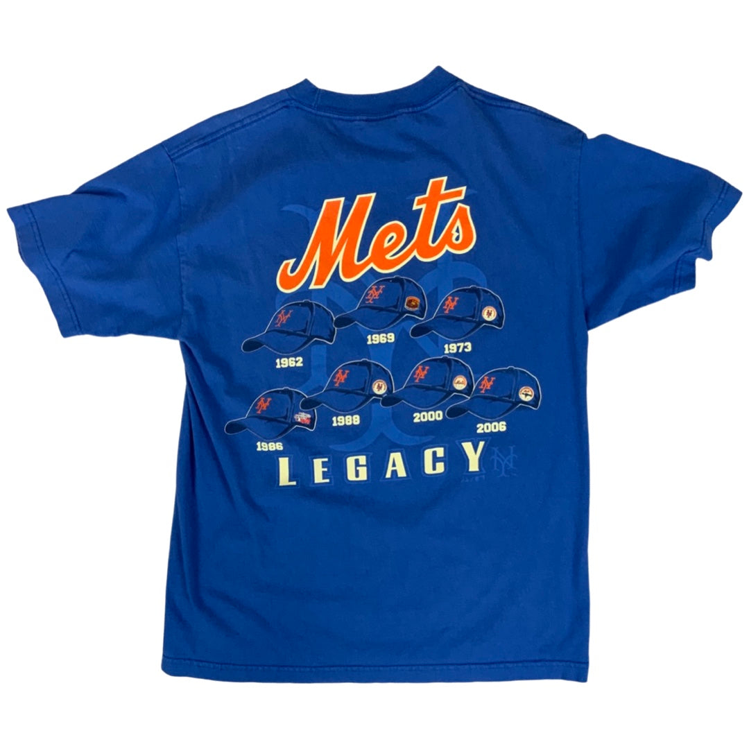 Vintage USA New York National League Mets Baseball T-Shirt Blue M