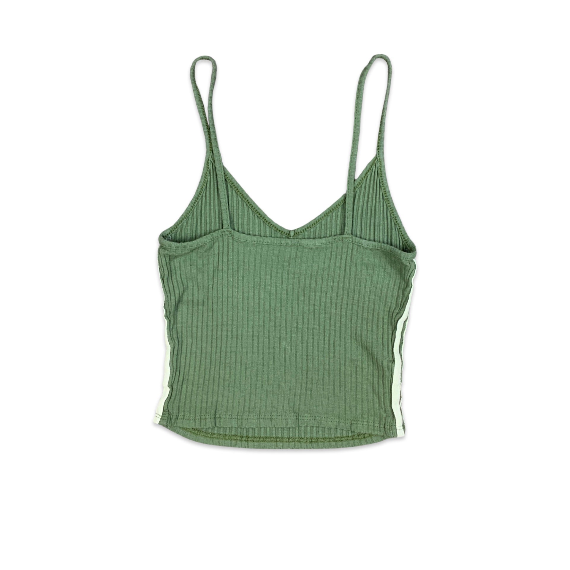 Y2K AESTHETIC GREEN HEART SHAPES WHITE CROP TOP