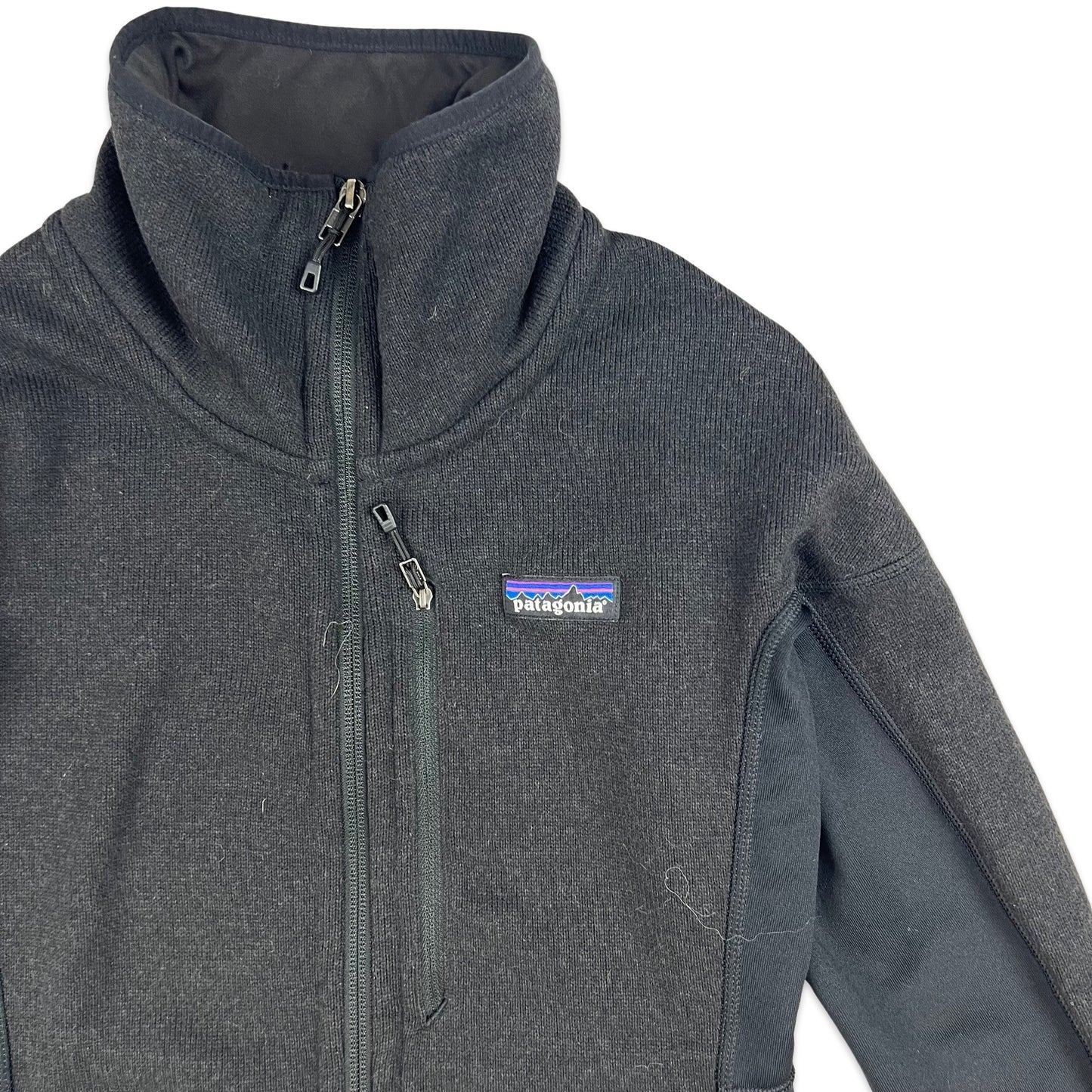 Vintage Patagonia Zip Through Fleece Black 6 8 10