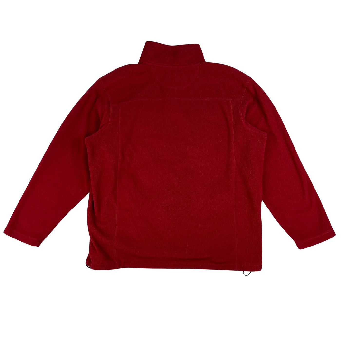 Vintage Quarter Zip Fleece Pullover Red XL 2XL 3XL