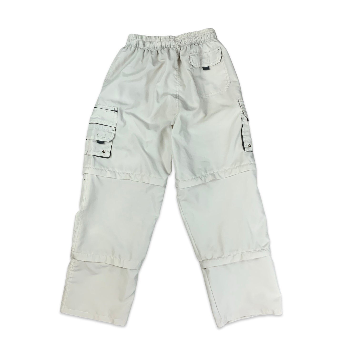 Y2K 00s Cream Cargo Trousers 6 8 10